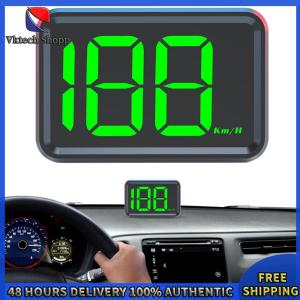 Vktech Car HUD Speed Meter Gauge - GPS Digital Display with Big Font for Accurate KMH MPH Readings