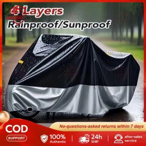 4 Layers Motorcycle Cover Dust UV Outdoor Waterproof Protection Motor Cover General Motorbike Cover