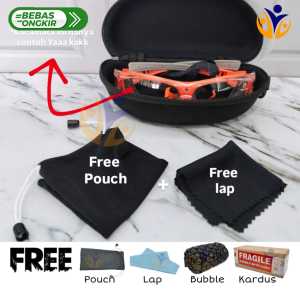 CASEBOX TEMPAT KACAMATA FREE POUCH DAN LAP