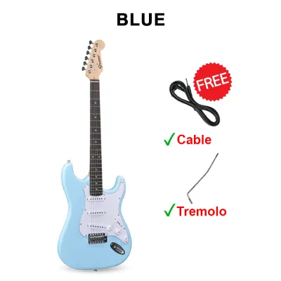 GROOV EG-A38 - Electric Guitar + Amp + Accessories Set | Bag Pick Holder Capo String| Gitar Elektrik