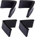 Metal Bed Frame End Caps L Shape Rubber Bed Frame Cover Feet 1-1/2" x 1-1/2" for Most Metal Bed Frame Angle Iron Caps Furniture Leg Protectors - 4 Pcs. 