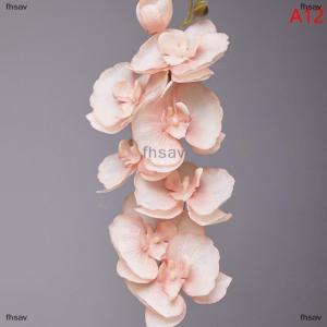 [COD] fhsav ดอกกล้วยไม้ปลอม8หัวประดิษฐ์ผีเสื้อดอกไม้ปลอม3D ดอกไม้ปลอมพืชสัมผัสของจริงตกแต่งคริสต์มาสบ้านงานแต่งงาน