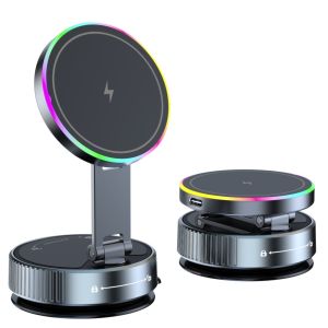 NEXTYOO Hấp phụ từ tính Giá đỡ điện thoại ô tô Cốc hút 360 ° Có thể xoay Giá đỡ điều hướng Thời trang Chức năng gấp Giá đỡ hấp thụ bảng điều khiển Sử dụng phương tiện