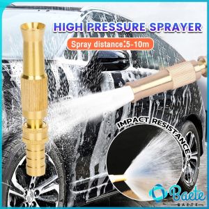 Car Wash Water Gun Copper High Pressure Spray Gun Garden Watering Nozzle High Pressure Brass Sprayer For 1/2" Hose