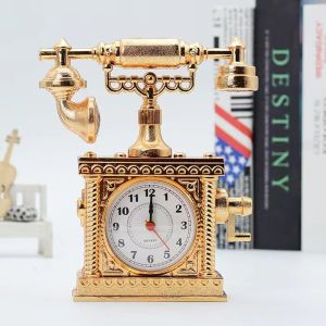 Đồng hồ báo thức hình ĐIỆN THOẠI cổ điển để bàn trang trí nhà cửa
