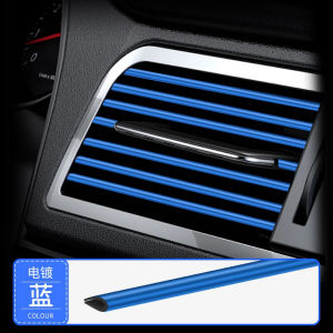 Kisi-kisi List Ventilasi AC Mobil Trim Strip 10Pcs Trim Ventilasi AC Mobil Bentuk U 10 Pcs Universal Car Styling Bahan Soft PVC