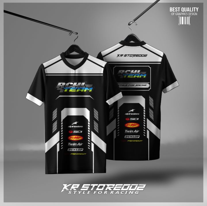 Jersey Racing Otomotif Baju Team Balap Full Printing Custom Desain