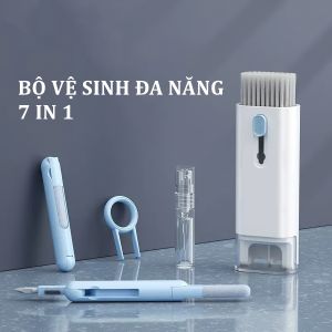 Bộ Vệ Sinh Tai Nghe Vệ Sinh Bàn Phím Làm Sạch Điện Thoại Gọn Nhẹ Cầm Tay 7in1
