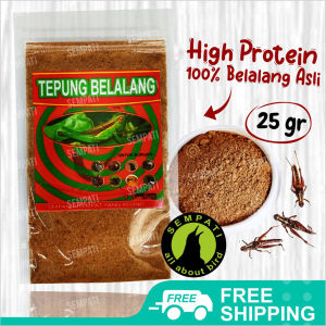 SEMPATI Tepung Belalang Kering R Fam Jaya Pakan Burung Murai Kacer Anis Cucak Jalak Ciblek Dll PBTBRFJ