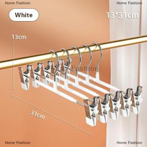 [COD] Home Fashion 1pc Metal Hanger With Clip Non-Slip Pants Rack Home High-Quality Color Hangers