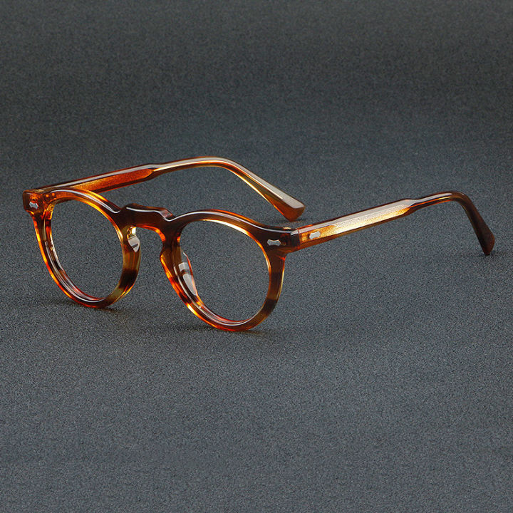 Retro Acetate Eyeglasses Frame Men Optical Eyewear Replaceable Lens Top  Quality Vintage Glasses Women Spectacle Lazada PH