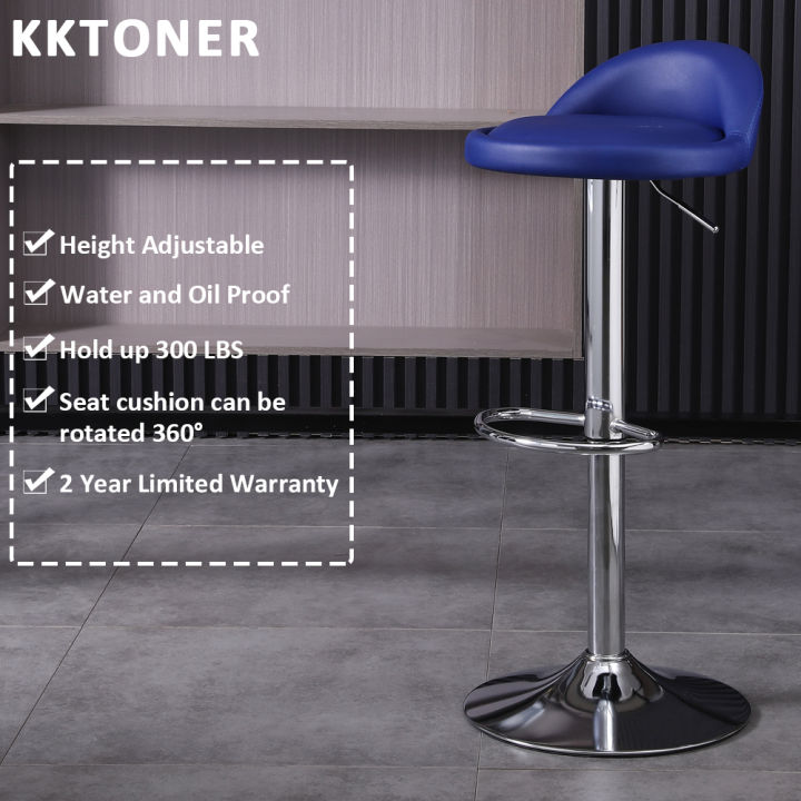 Round Bar Chair In Blue Lush Brushed Steel Bar Stool Blue Atlantic