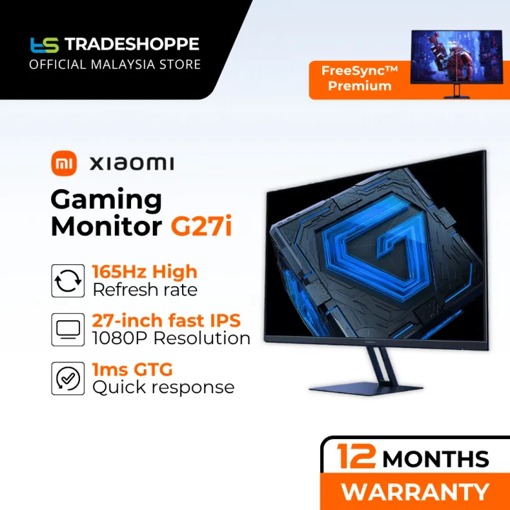 Xiaomi Gaming Monitor G27i - 27" IPS 1080P Resolution | 165Hz High Refresh rate | 1ms GTG Quick response