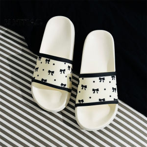 Xixitiao Polka nơ chấm bi kỳ nghỉ cô gái du lịch sinh viên Dép Mùa Hè cô gái Trái Tim Nhà đế mềm cá tính Xăng đan đi biển