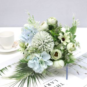 BUKET BUNGA PEONY KOMBINASI B8096 DEKORASI WEDDING PESTA HIASAN RUMAH BUNGA ARTIFICIAL