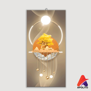 HIASAN DINDING AESTHETIC BLUE CORAL FISH (15X30CM) ABSTRAK WALL DECOR PAJANGAN DINDING POSTER KAYU RUANGAN AESTHETIC KAMAR