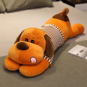 ZEEMIN Halloween Christmas 100cm High Quality Dog Plush Toy Soft Stuffed Cartoon Animal Pooch Doll Long Sleeping Pillow Cushion Baby Children Girls Gifts