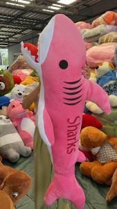 ตุ๊กตาปลาฉลาม ขนนุ่ม ตัวใหญ่ประมาณ 120 ซม มี 4 สีให้เลือก รับประกันความนุ่ม