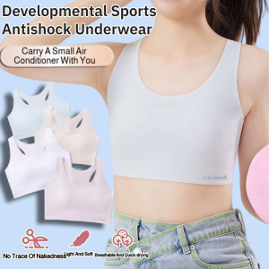 Student Developmental Bra Middle School Student Girl Vest Sports Underwear Breathable Shockproof Seamless Vest Style