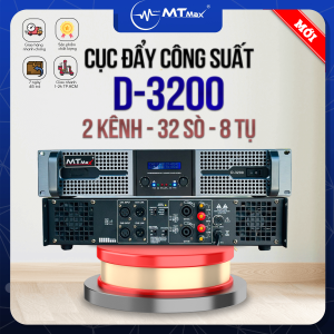 Cục Đẩy Sông Suất 32 Sò D3200 – Main Công Suất 2 Kênh Và 8 Tụ Đánh Được Loa Bass 25 Bass30 Dễ Dàng Sơn Tĩnh Điện 2 Quạt Tản Nhiệt Bảo Hành 12 Tháng