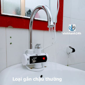 Máy nước nóng lạnh trực tiếp tại vòi - Bộ có vòi sen tắm loại gắn tường ( Tặng thêm phụ kiện)