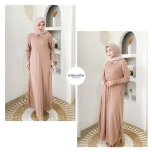 CALAYA KNIT DRESS - FLOTTILICIOUS / Dress Wanita Muslim Polos Knit Termurah Fashion Outfit Casual Cantik Top Style