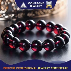 Montagne Jewelry Natural Top Grade 7A Garnet Bracelets Brazil Fine Jewellery bracelets for women Cuff