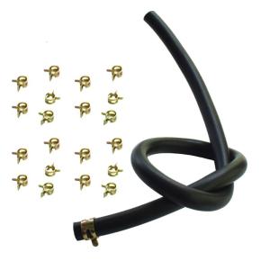 Fuel Hose with 10 Hose Clip 7mm Inner Diameter Flexible Fuel Hose Plastic for Boats Marine Outboard Gas Petrol