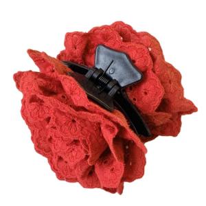 Hoa Ren Kẹp tóc càng cua Clip Mùa Xuân kẹp tóc Nonslip kẹp hàm Cô Gái Vải Kẹp tóc càng cua Ponytailholder Phụ Nữ Mũ Nón