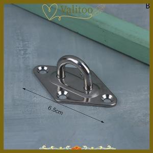 [Valitoo] 1pc M5 M6 M8 M10 304Stainless Steel Ceiling Wall Mount Hook Heavy Duty Anchor Eye Plate For Boat Yoga Swing Hammocks