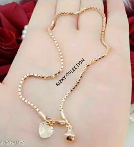 gelang kaki xuping wanita dewasa rante mewah gold
