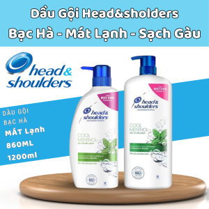Dầu Gội Head&sholders Bạc Hà  Cho da đầu mát lạnh sảng khoái  Sạch Gàu chính hãng.