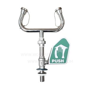 ก๊อกน้ำล้างตาฉุกเฉินชนิดติดเคาน์เตอร์ ตั้งโต๊ะ หรือ ตั้งพื้น สะดวกติดตั้งง่าย ประหยัดพื้นที่ Deck Mounted Eyewash Model : SS-A250