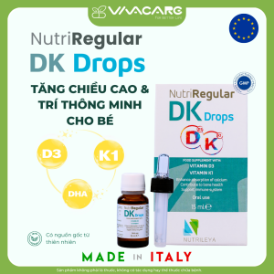 Nutriregular DK Drops - Bổ Sung D3 & K1 Hỗ Trợ Xương Chắc Từ Ý