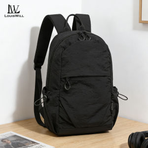 LouisWill Men Laptop Backpack Leisure Travel Business Bag Multi Functional Large Capacity Student Computer Backpack Casual School Backpack
