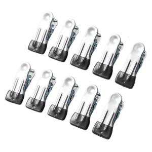 10 Pieces Beach Towel Pegs Stainless Steel Heavy Duty Clothes Pins Clothespins for Poolside Camping and Outdoor Use