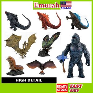 Godzilla Action Figure (HIGH DETAIL) King Kong Dinosaur King of the Monster Mainan Budak Lelaki Raksasa
