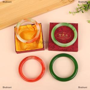 [COD] Biubiuni Bất ite băng tự nhiên màu xanh lá cây Bangle Vòng đeo tay sang trọng cho phụ nữ quà tặng bạn gái