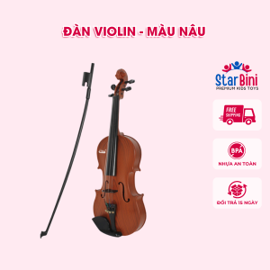 Đồ chơi Đàn Violin - Màu nâu – BAOLI 1707#BR bé 3 tuổi đồ chơi âm nhạc nghệ thuật. Starbini