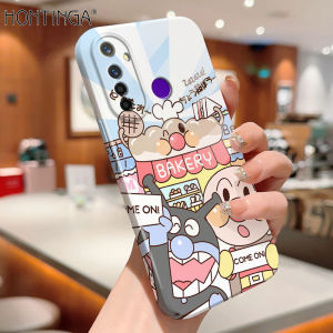 Hontinga เคสฟิล์มรวมทุกอย่างสำหรับ Realme 5 5i 5S 3 Realme 6 Pro เคส6i Realme ภาพยนตร์เกาหลีเคสโทรศัพท์ลายการ์ตูนอันแพนแมนเคสด้านหลังออกแบบอุปกรณ์ป้องกันเลนส์เคสแข็งกล่องกันกระแทกคลุมทั้งหมดสำหรับเด็กผู้หญิง