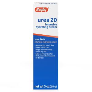 Kem dưỡng ẩm chuyên sâu Rugby Urea 20% - Kem chứa urea dùng cho chân tay đầu gối và khuỷu tay - 3 oz (1 hộp).