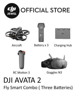 DJI Avata 2 | Exhilarating Immersive Flight Experience | Intuitive Motion Control | Mater Aerial Acrobatics With Just One Push | Built-in Propeller Guard for Safety | Low-Altitude Shots in Super-Wide 4k | Hassle-free POV Content