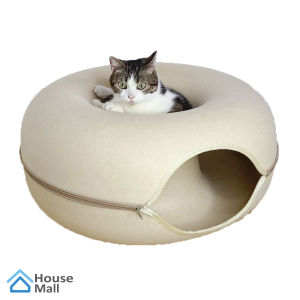 รังแมวมุด อุโมงค์แมวโดนัท ของเล่นแมว บ้านแมว เกรดพรีเมี่ยม ที่นอนแมว ของเล่นสัตว์เลี้ยง อุโมงค์แมวอเนกประสงค์ แมวของเล่น