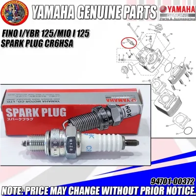 FINO I/YBR 125/MIO I 125 SPARK PLUG CR6HSA (YGP) (Genuine: 94701-00372)