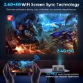 GOOJODOQ New touch screen Projector 4K 2023 WiFi projector  4k projector portable projector โปรเจคเตอร์  Android iOS wiFi HDMI projector portable double speaker Bluetooth เชื่อมต่อมือถือ คอมพิวเตอร์ iPad PS4 PS5. 