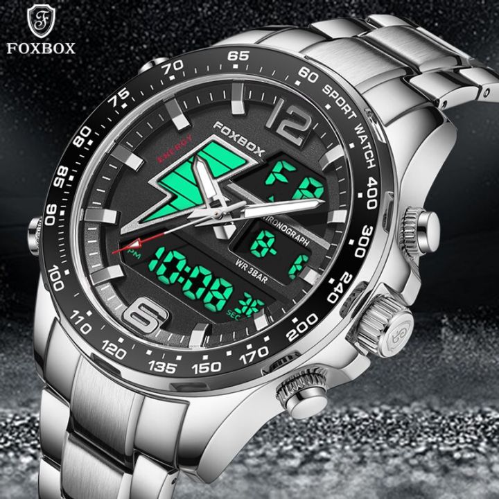 LIGE Fashion Sport Watch For Men Luxury Dual Display Quartz ...