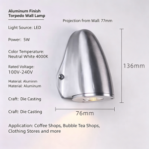 Retro Oudustrial LED Intdoor Wall Lamp 3W Vintage Waterproof Street Sconce Courtyard Entrance Garden Decor Wall Lighting Fixture