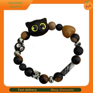 ❣️❣️❣️ New Cute Little Black Cat Bracelet For Women Men Fashion Funny Cartoon Animal Beaded Bracelet Trendy Couple Friend Jewelry Gifts