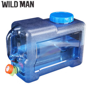 (Ready) Outdoor Water Barrel Bucket Portable Picnic Water Tank Container w/ Faucet