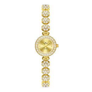 BS Bee Sister 1864นาฬิกาแฟชั่นผู้หญิงนาฬิกาลำลองสแตนเลสสายเหล็กนาฬิกาควอตซ์กันน้ำเพชรหรูหราของขวัญสำหรับผู้หญิง